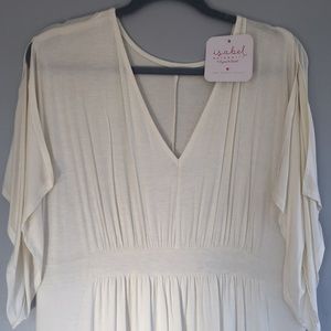 BNWT Isabel Maternity Kimono Sleeve Dress Cream